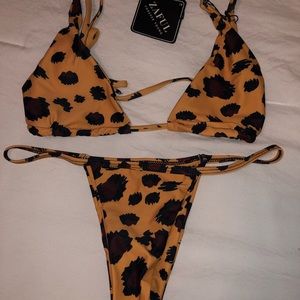 Zaful leopard bathing suit